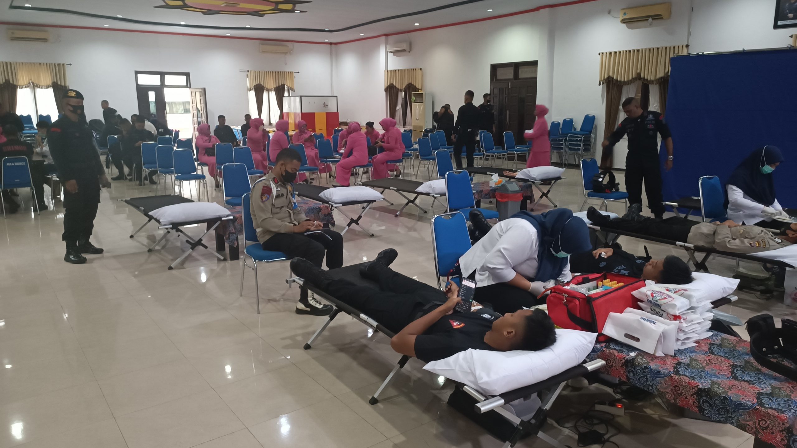 Brimob Polda Kaltim Gelar Bakti Sosial Donor Darah Hut Korps Brimob Polri Ke-77