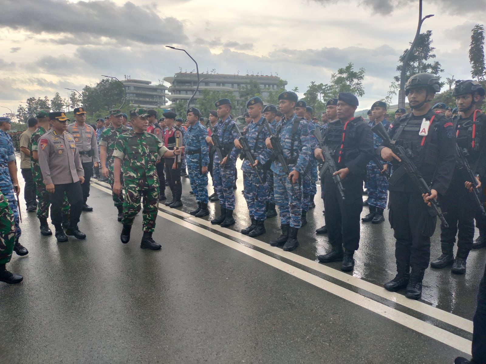 Batalyon A Brimob Kaltim Kerahkan Personel Amankan Kunker RI 2 ke IKN Nusantara
