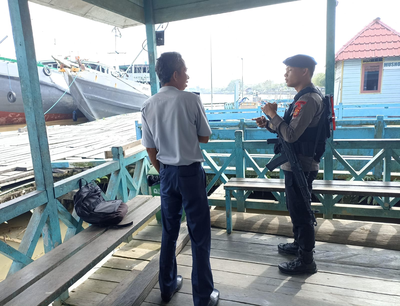 Tangkal Paham Radikalisme, Kompi 3 Batalyon C Pelopor Satbrimob Polda Kaltim Gencarkan Patroli Dialogis di Objek Vital