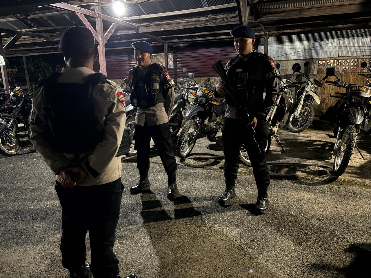 Jamin Keamanan Obyek Vital, Tim Patroli Batalyon B Pelopor Brimob Polda Kaltim Sisir Sudut Kota Samarinda