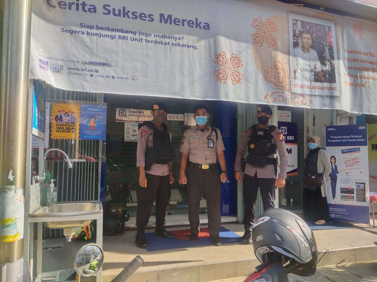 Patroli Perbankan, Batalyon A Pelopor Brimob Polda Kaltim Jaga Kondusifitas Kamtibmas