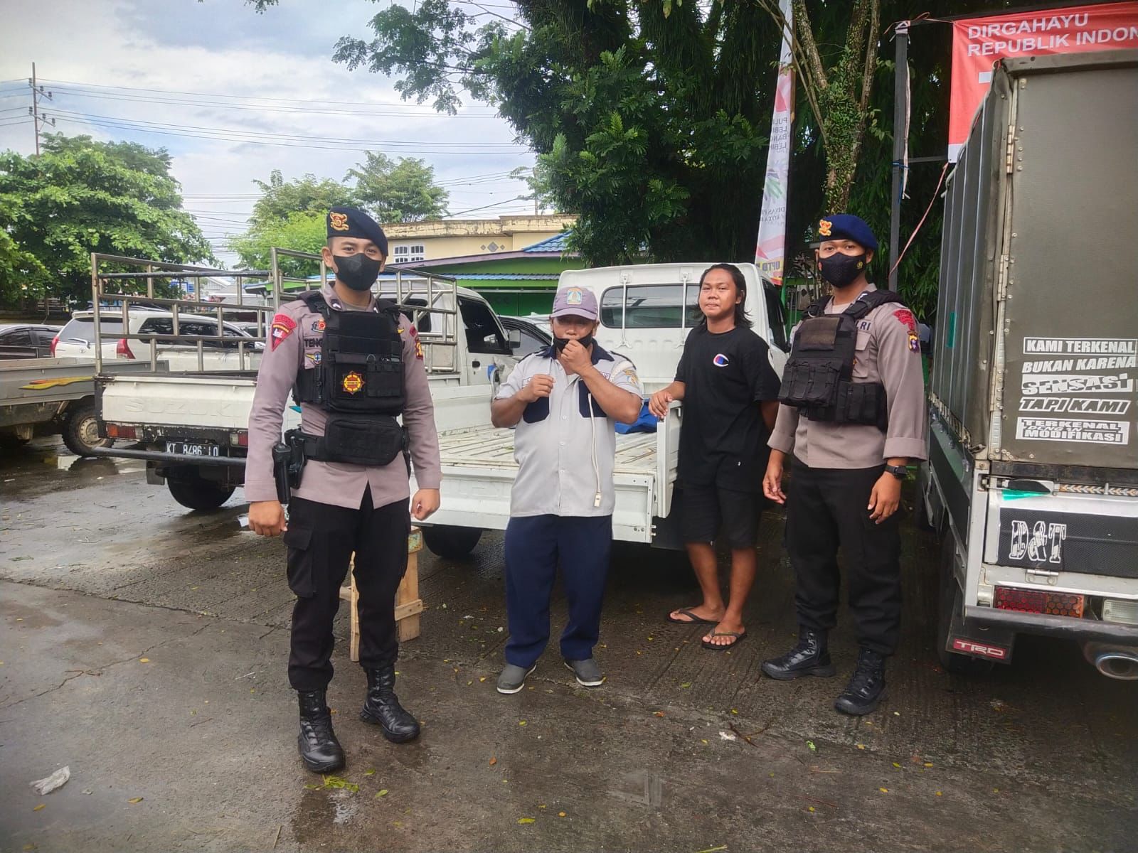 Patroli Harkamtibmas, Brimob Kaltim Imbau Warga Jaga Kamtibmas dan Antisipasi Kejahatan