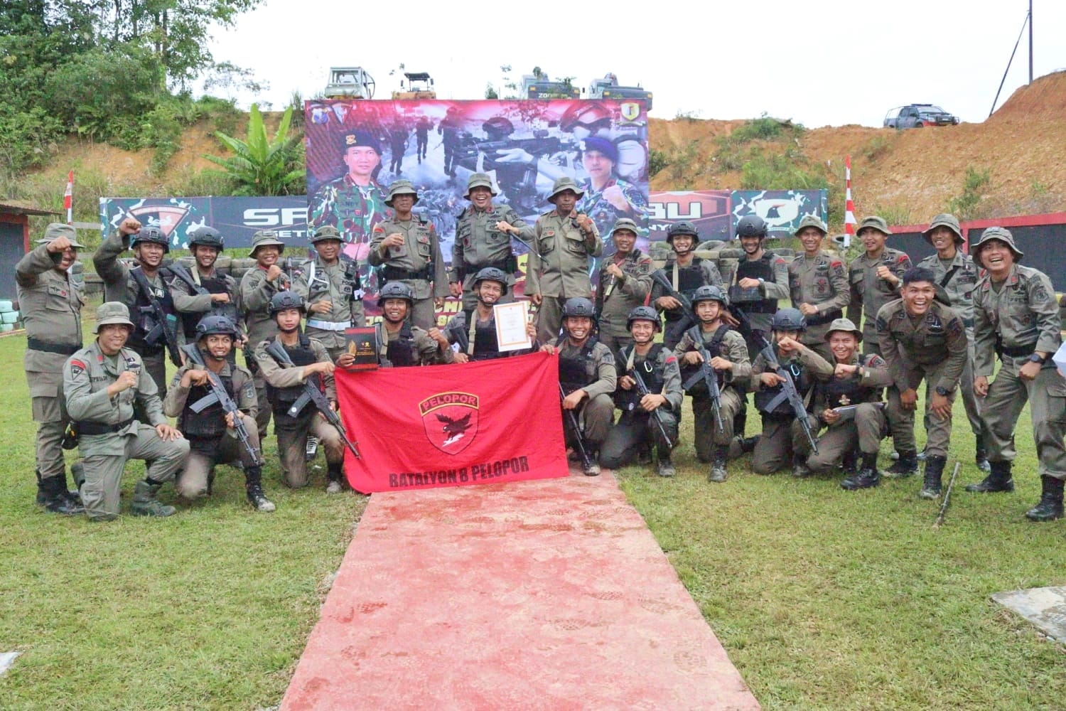 Batalyon B Pelopor Ikuti Perlombaan KLBM HUT Korps Brimob Ke-77