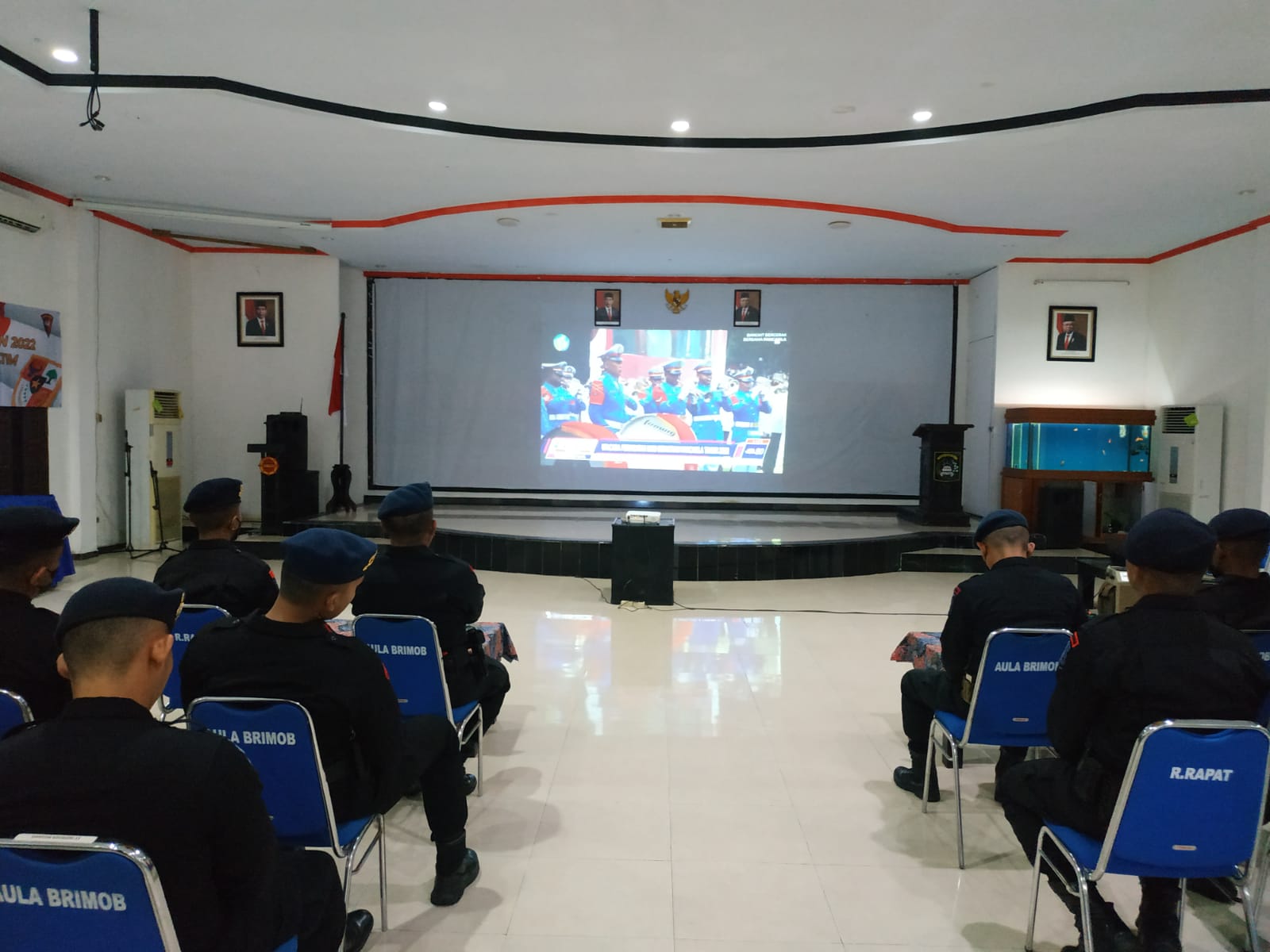 Brimob Polda Kaltim Ikuti Upacara Peringatan Hari Kesaktian Pancasila Secara Virtual