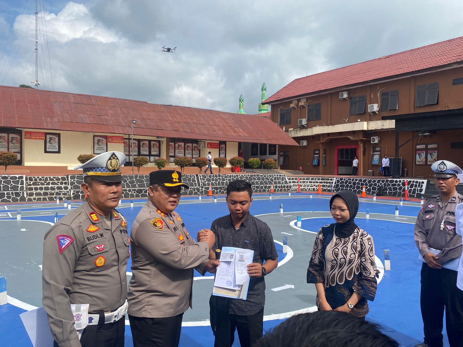 Kapolres Kutai Barat Launching Arena Lintasan Baru Uji Praktek SIM C