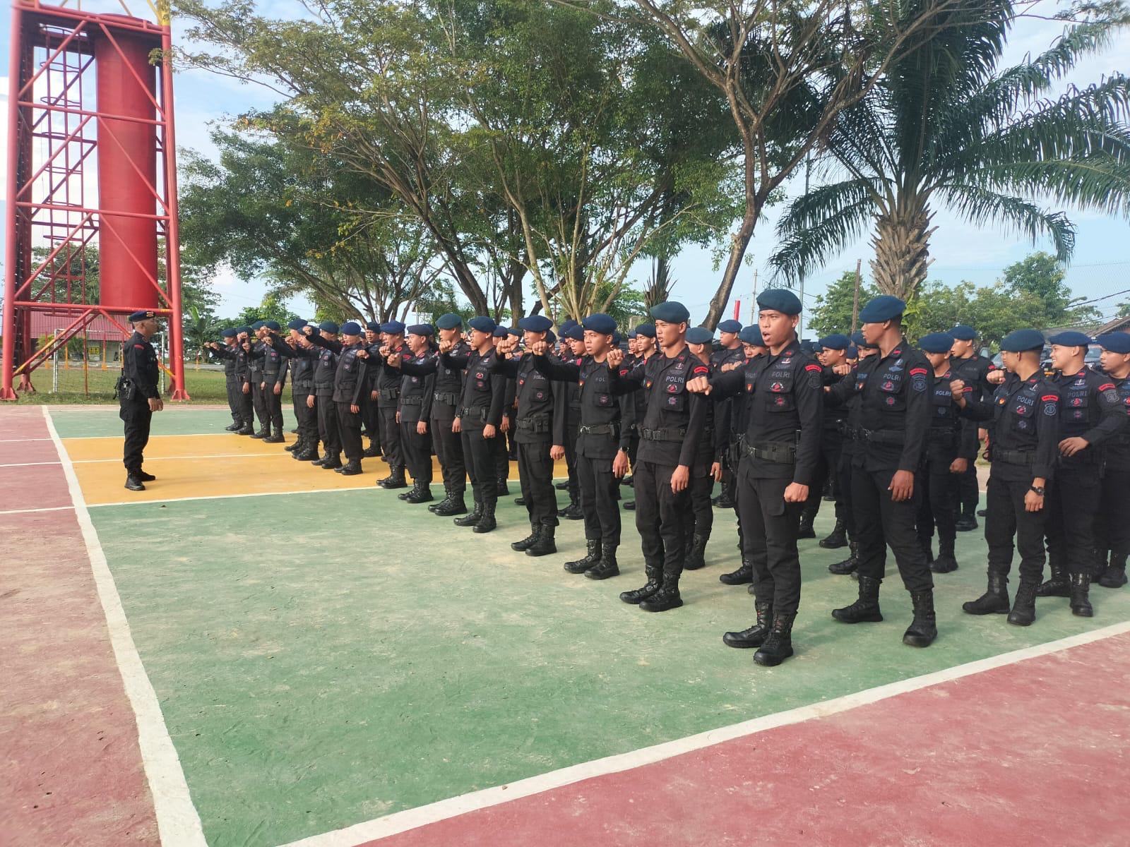 Antisipasi Mayday, 1 Kompi PHH Dari Batalyon A Brimob Kaltim Disiagakan