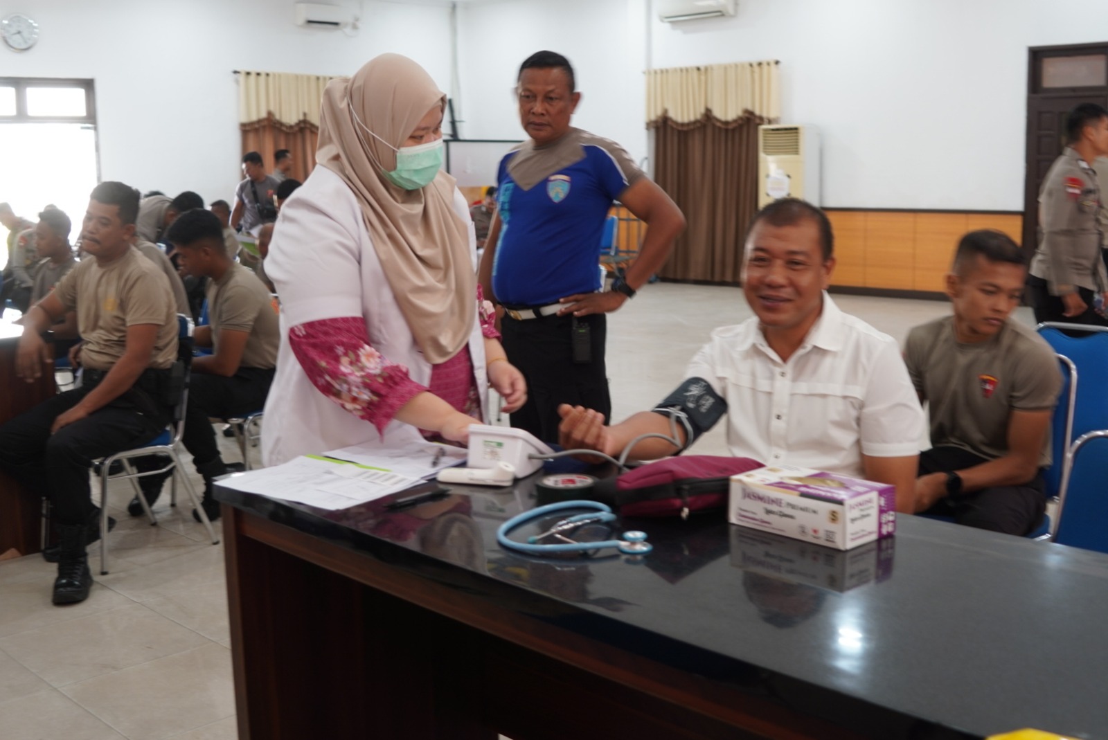 Jaga Kesehatan Prima, 72 Personel Satbrimob Polda Kaltim Jalani Pemeriksaan Kesehatan Berkala