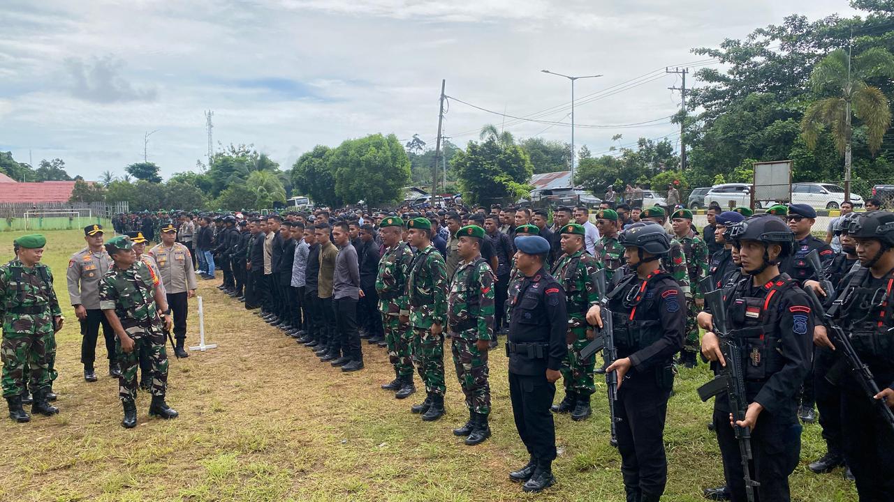 Amankan Kunker Wapres Gibran di Perbatasan Kaltim-Kalsel, 1 SSK Brimob Batalyon C Pelopor Disiagakan