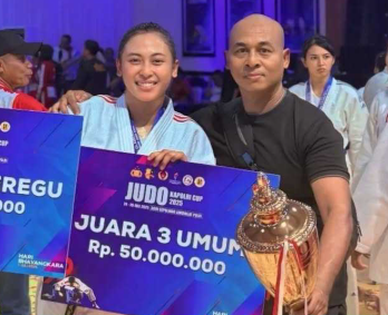 Bripda Syalwa Dila Putri Sabet Dua Medali Perak di Kapolri Cup 2025
