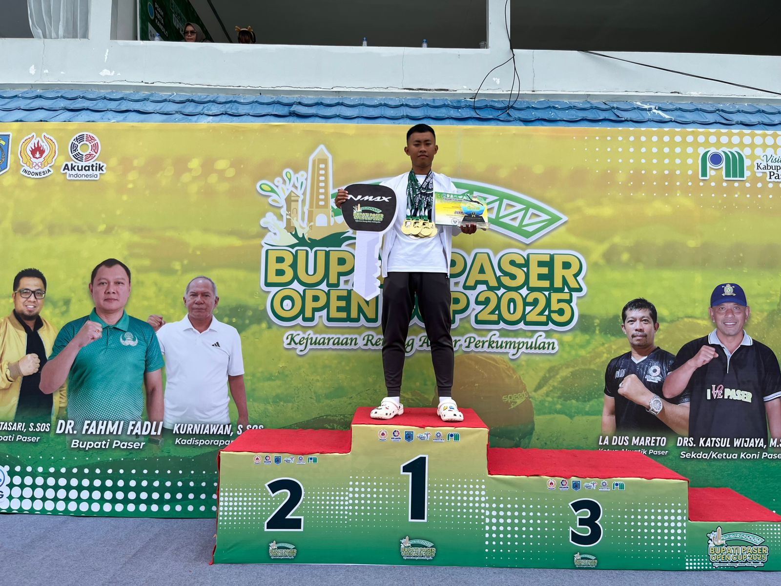 Bripda Ardhika, Perenang Batalyon A Brimob Kaltim Borong Enam Emas dan Tiga Perak Kejuaraan Bupati Paser Open Cup 2025