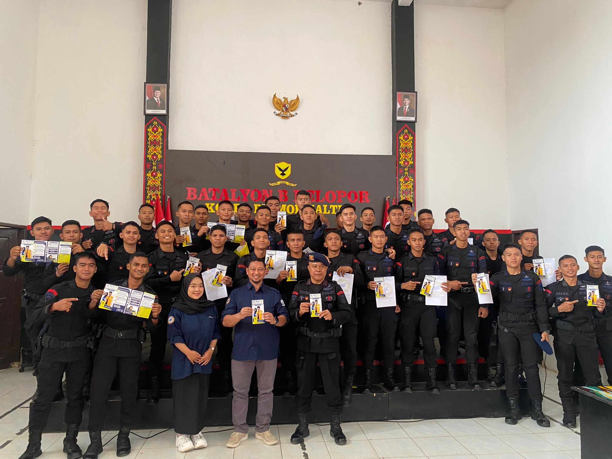 Tingkatkan Kualitas Personel, Batalyon B Pelopor Brimob Samarinda Gandeng Universitas Terbuka Gelar Sosialisasi Perkuliahan