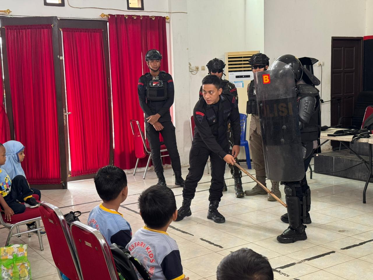 Batalyon B Brimob Kaltim Terima Kunjungan Edukasi Anak PAUD