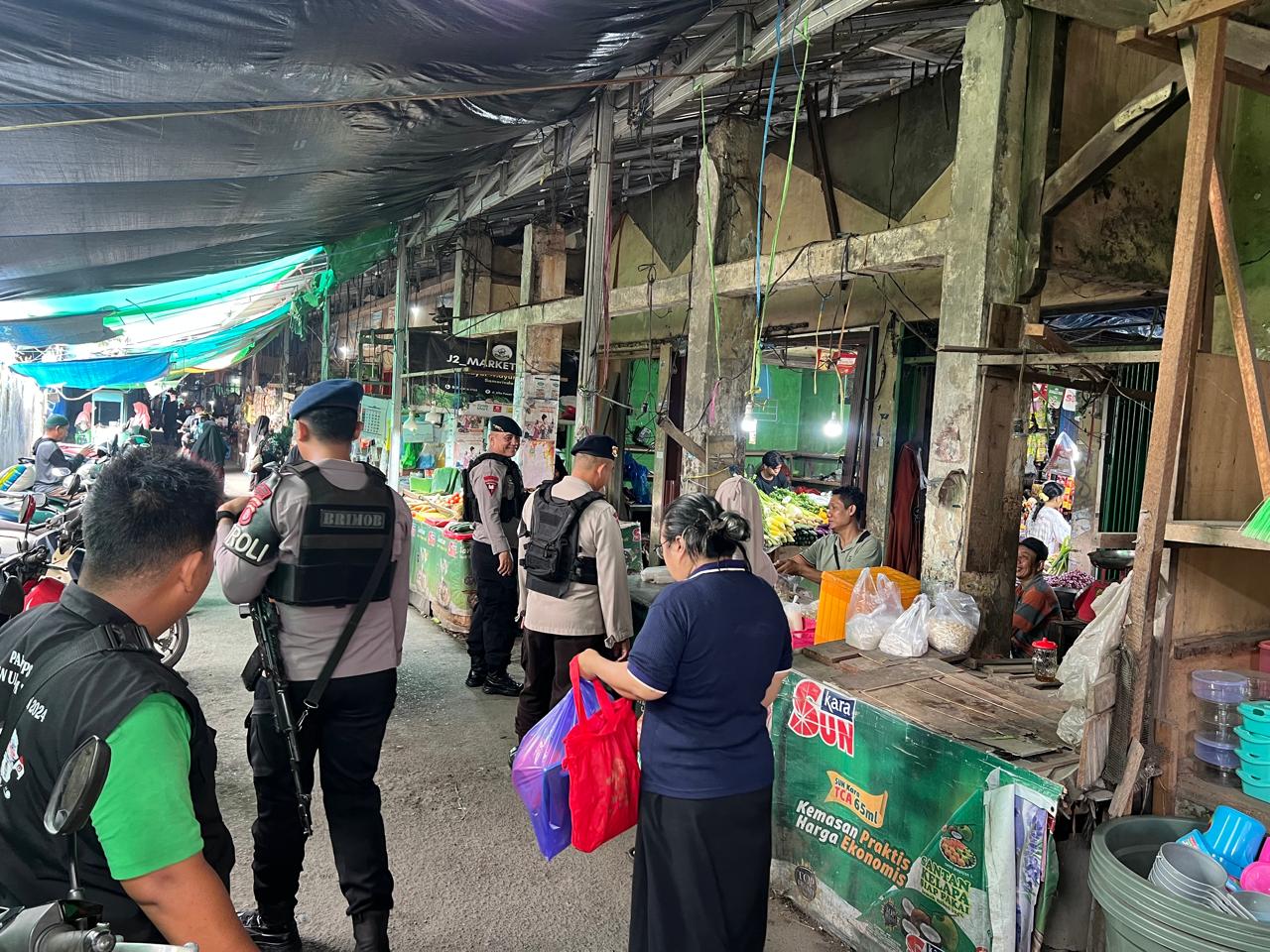 Batalyon B Pelopor Brimob Samarinda Tingkatkan Patroli Dialogis, Jaga Kamtibmas Obyek Vital