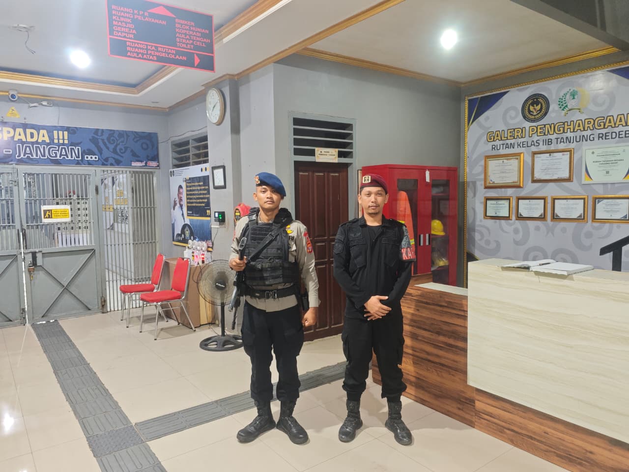 Brimob Kompi 3 Lakukan Patroli Rutin Ke Rutan Guna Perketat Keamanan