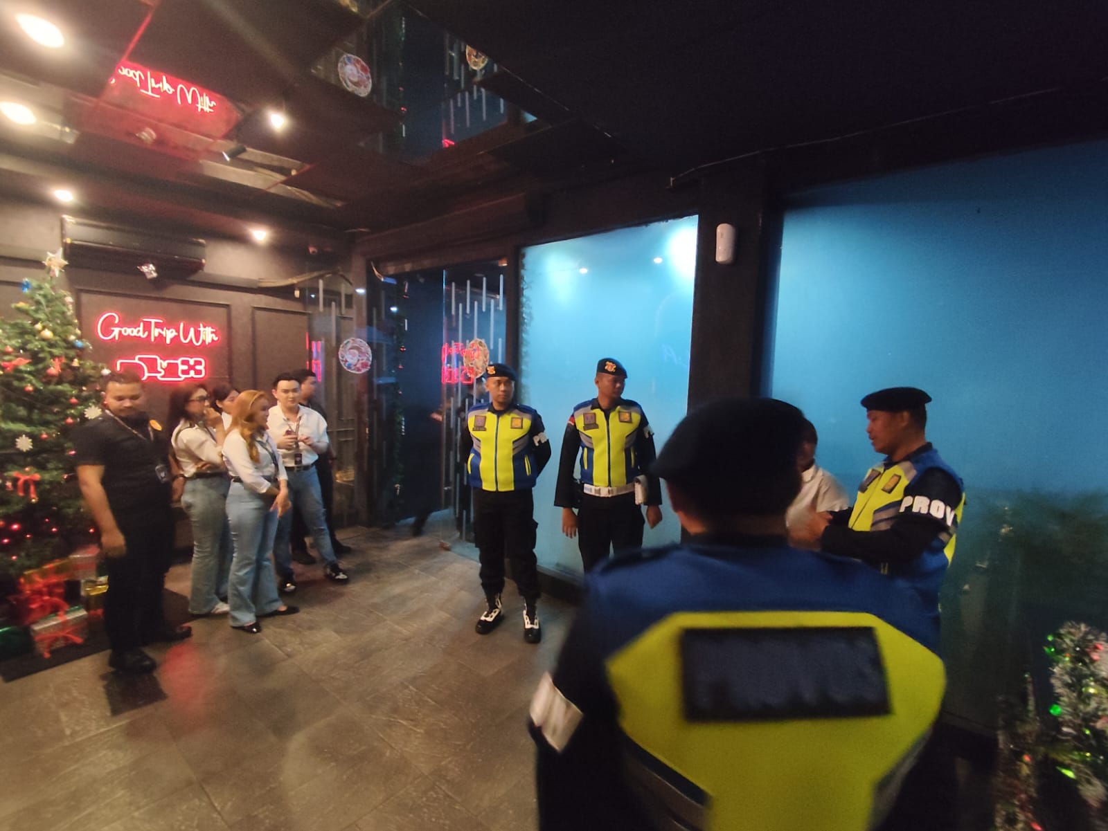 Jaga Kedisiplinan Anggota, Provos Brimob Samarinda Gelar Patroli Gaktibplin di Tempat Hiburan Malam