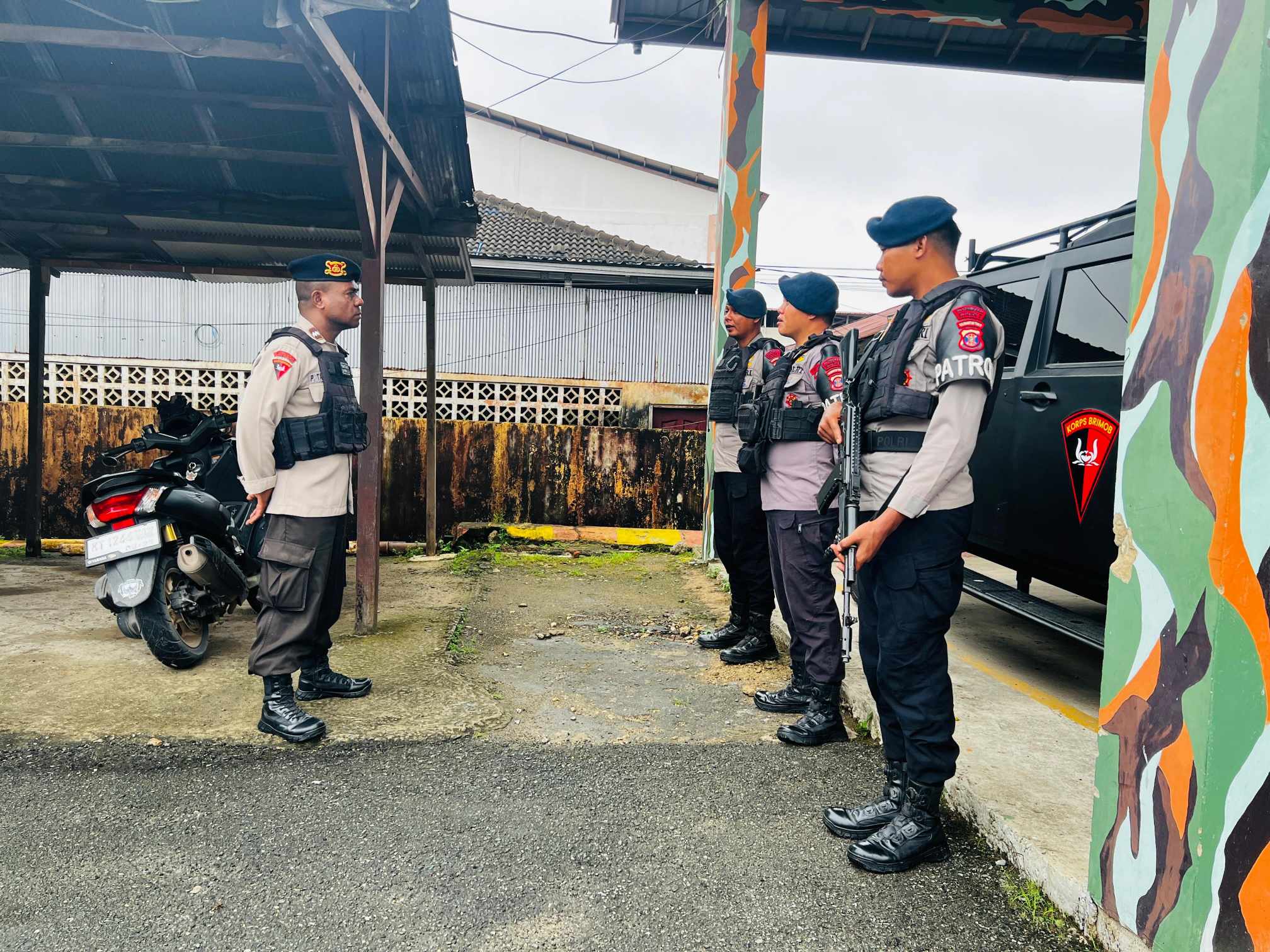 Jamin Keamanan Pusat Pemerintahan dan Ekonomi, Brimob Samarinda Gelar Patroli KRYD Obyek Vital