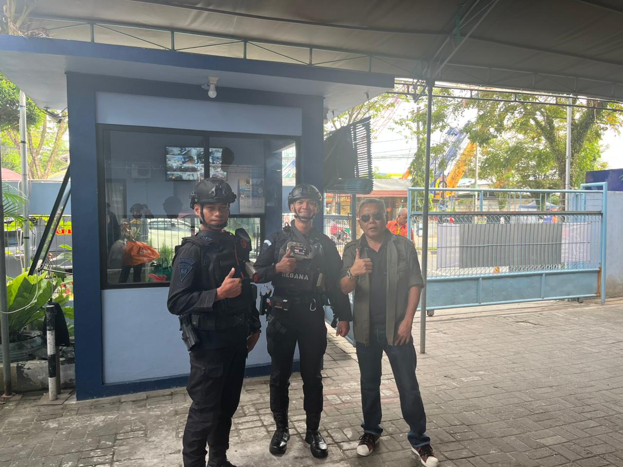 Jamin Khidmat Ibadah Minggu, Detasemen Gegana Brimob Kaltim Kawal Gereja-Gereja Besar di Balikpapan