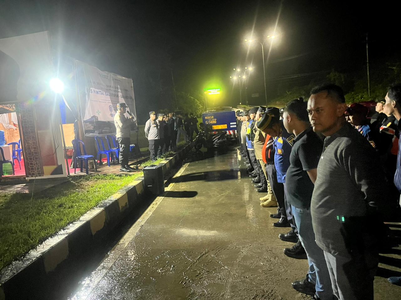 Jamin Keamanan Malam Takbir Idul Fitri 1447 H, Satu SSK Brimob Batalyon B Pelopor Samarinda Siaga di Sejumlah Titik