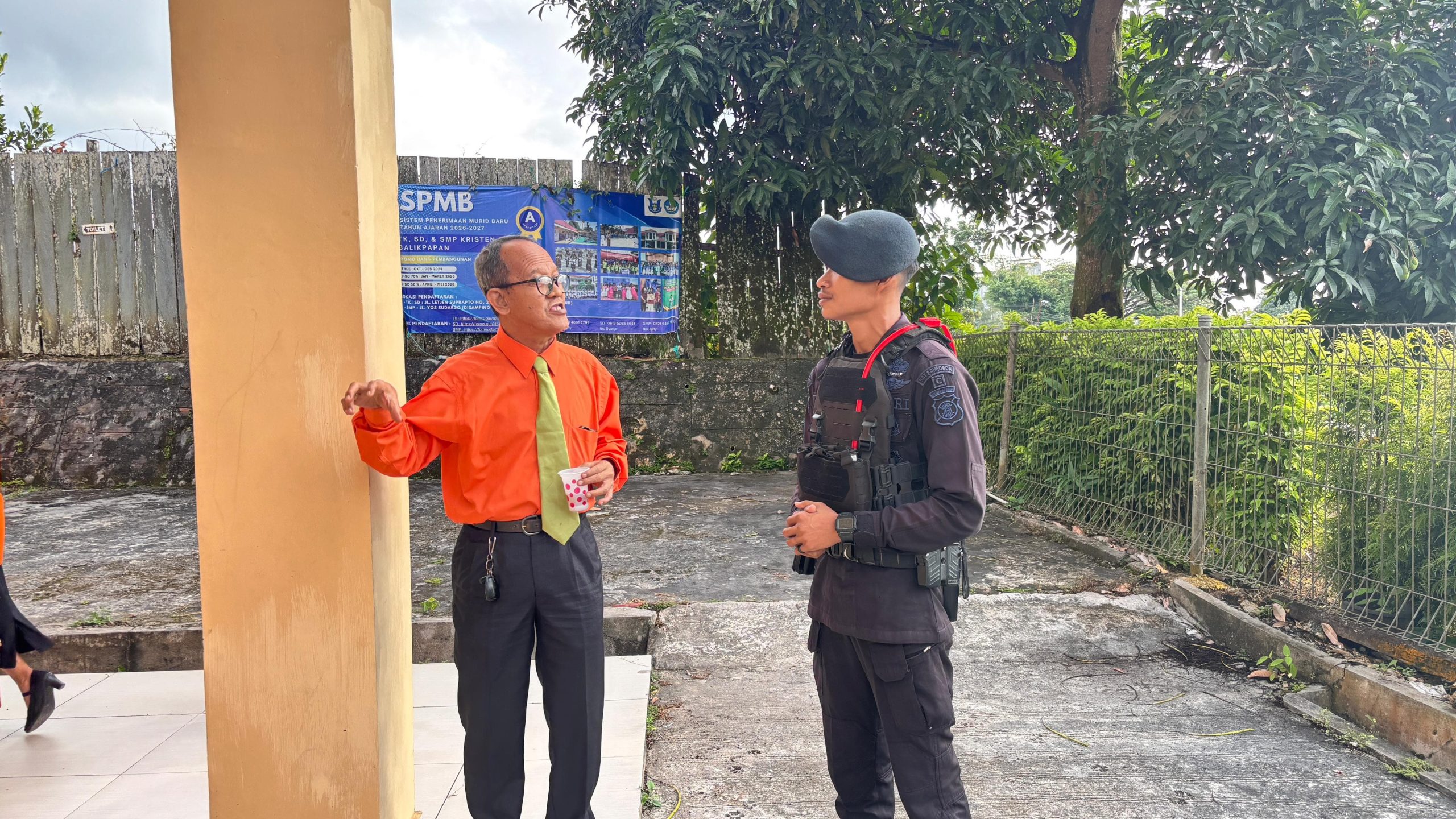 Jamin Keamanan Rumah Ibadah, Kompi 1 Batalyon C Pelopor Satbrimob Polda Kaltim Amankan Gereja di Balikpapan Utara