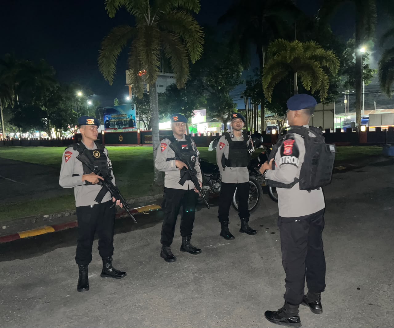 Antisipasi Aksi Kriminalitas Malam, Tim Patroli Brimob Batalyon B Pelopor Sisir Jalur Rawan Begal di Samarinda