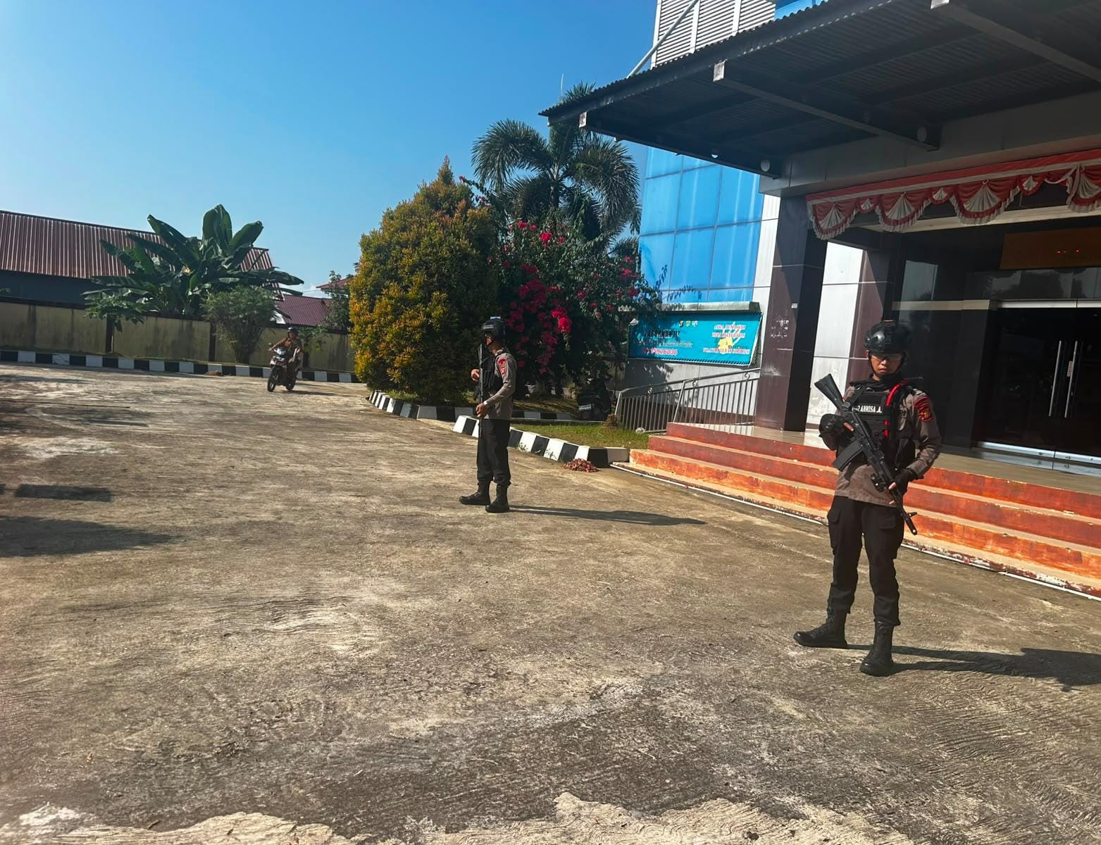 Kompi 2 Batalyon B Pelopor Brimob Kaltim Perkuat Pengamanan Aset Polri di Kutai Barat