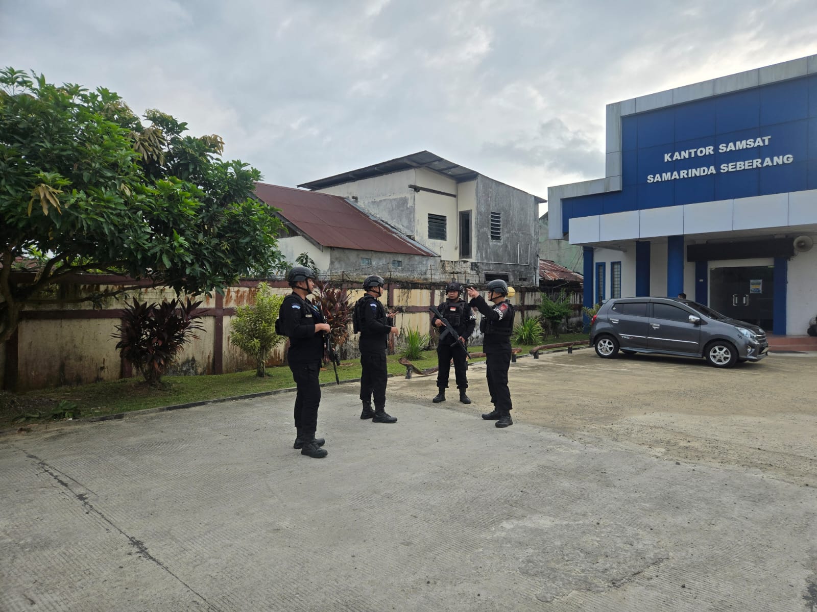 Batalyon B Pelopor Brimob Kaltim Intensifkan Pengamanan Aset Polri di Kota Samarinda