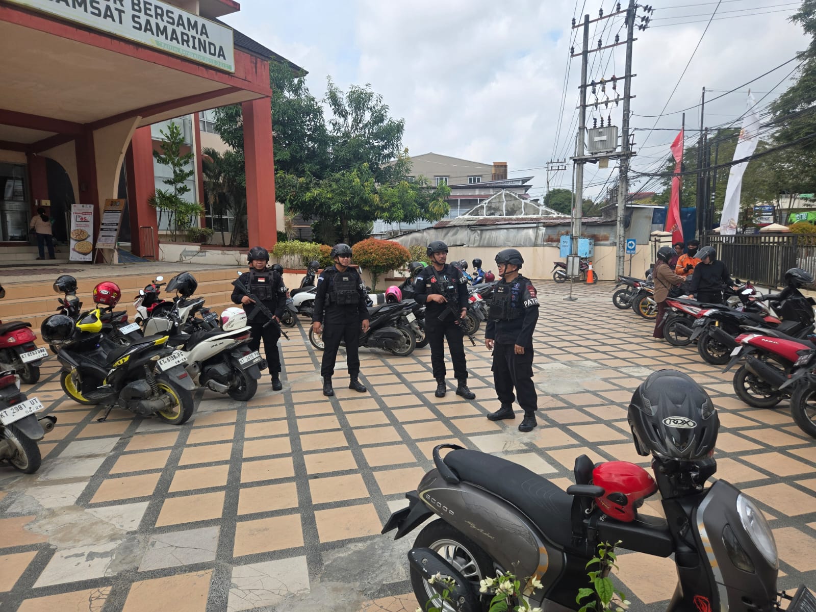 Batalyon B Pelopor Brimob Kaltim Intensifkan Pengamanan Aset Polri di Samarinda