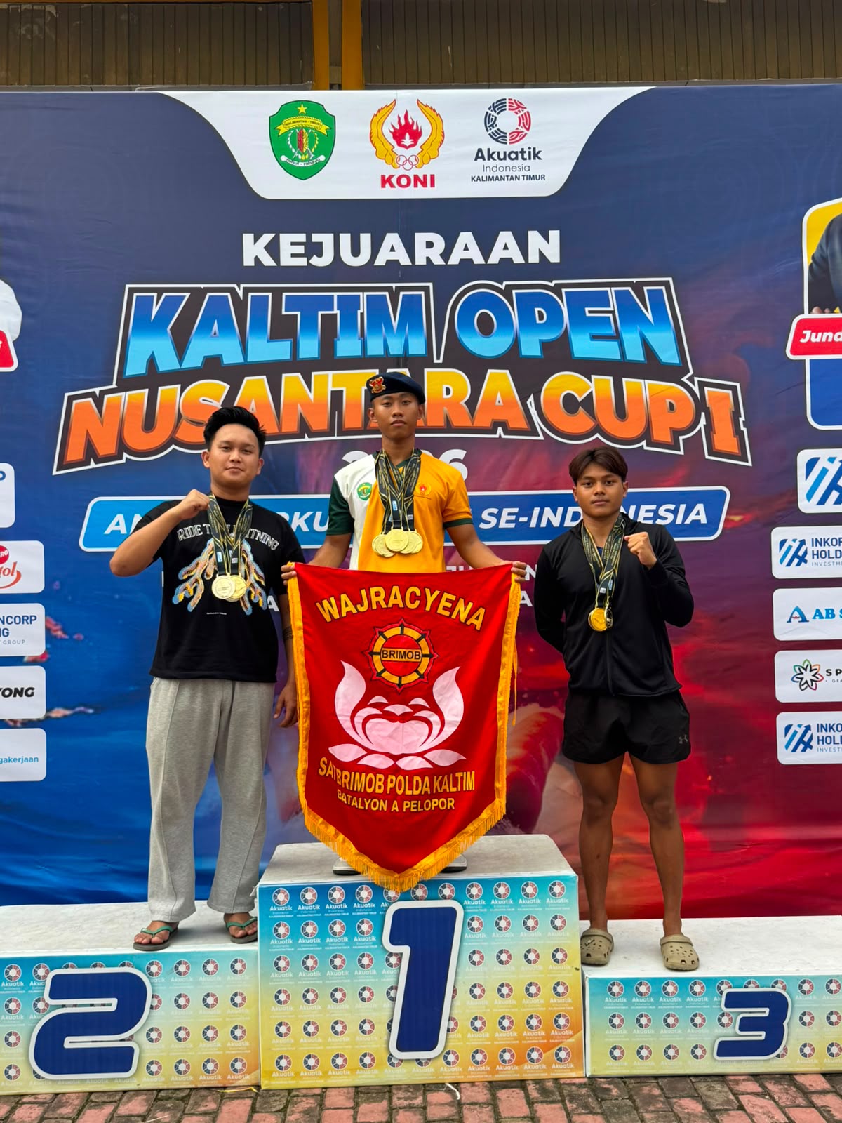 Bripda Ardhika Sapu 7 Emas di Nusantara Cup 2026, Brimob Polda Kaltim Bangga