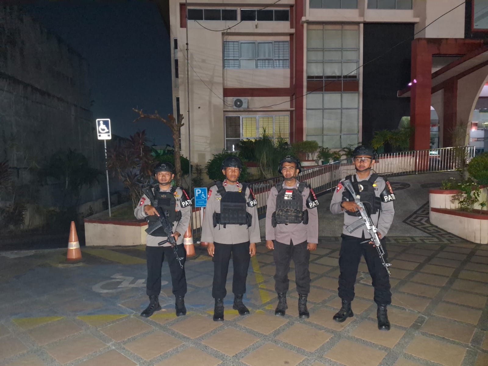 Amankan Objek Vital Pelayanan Publik, Brimob Batalyon B Pelopor Intensifkan Patroli Aset Polri di Samarinda
